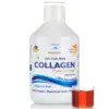Colagen Marin Lichid Hidrolizat cu 10.000 mg + Acid Hialuronic 50 mg + Biotină 5000 mcg + Siliciu + Vitamina C, B5, B6, B12 – Sticlă cu 500 ml