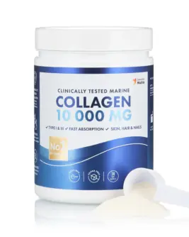 Fish Colagen Hidrolizat Pulbere Tip 1 și 3 cu 10.000mg – Super Concentrat – 300g