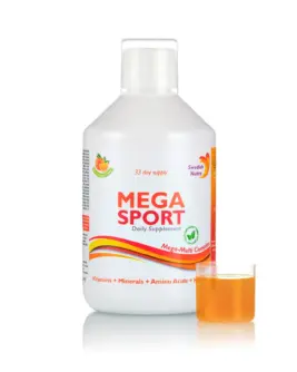 MEGA SPORT – Complex Lichid cu Aminoacizi 1500mg + Vitamine + Minerale + Verdețuri – 147 Ingrediente Active – Sticlă cu 500 ml