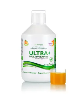 Ultra+ Detox Multivitamine Lichide cu 63 Ingrediente: Super Verdeturi + Vitamine + Minerale + Aminoacizi – 500ml