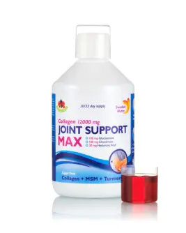 Joint Support Max - Colagen Hidrolizat PurePeptide Tip 1, 2 si 3 cu 12.000 mg + Acid Hialuronic + Glucozamina + Condroitina + MSM + Turmeric + Seleniu - 500ml