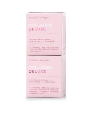 Pachet RETINOL DAY & NIGHT cu Crema de Zi + Crema de Noapte – Gama Colagen Deluxe