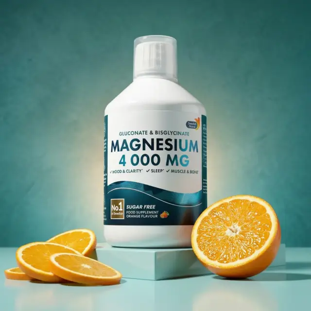 Magneziu 4000 mg sticla 500-ml Swedish-Nutra
