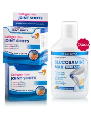 Pachet Articulații de Iarnă - 2 cutii × Joint Shots + Cadou Glucosamine Max Essentials