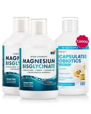 Pachet Echilibru de Iarnă – 2 sticle × Magneziu 4000 + Cadou Probiotic Lichid