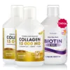 Pachet Frumusețe de Iarnă – 2 sticle × Colagen Marin 15.000 mg + Cadou Biotină Lichidă 10.000 mcg
